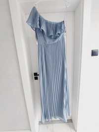 Nowa niebieska  sukienka 36 S