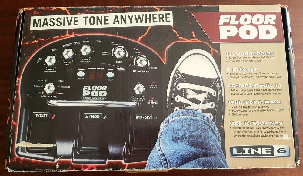 Line6 Floor Pod pedaleira de efeitos para guitarra como nova!