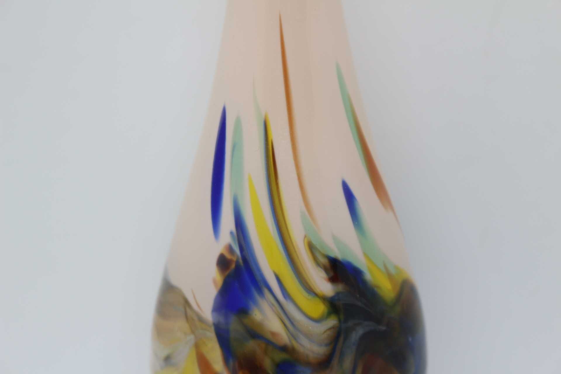 Jarra Solitário em Vidro de Murano multi Colorido com 22 cm