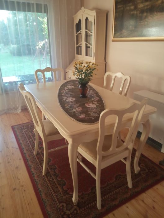 Stół krzesla drewno