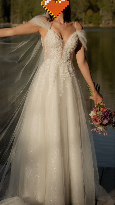 Suknia ślubna w literkę A model Primossa salon Diana