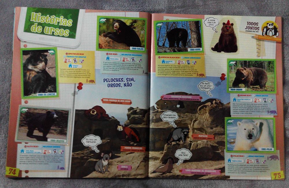 Caderneta Animais 2013 (Panini) (Completa)