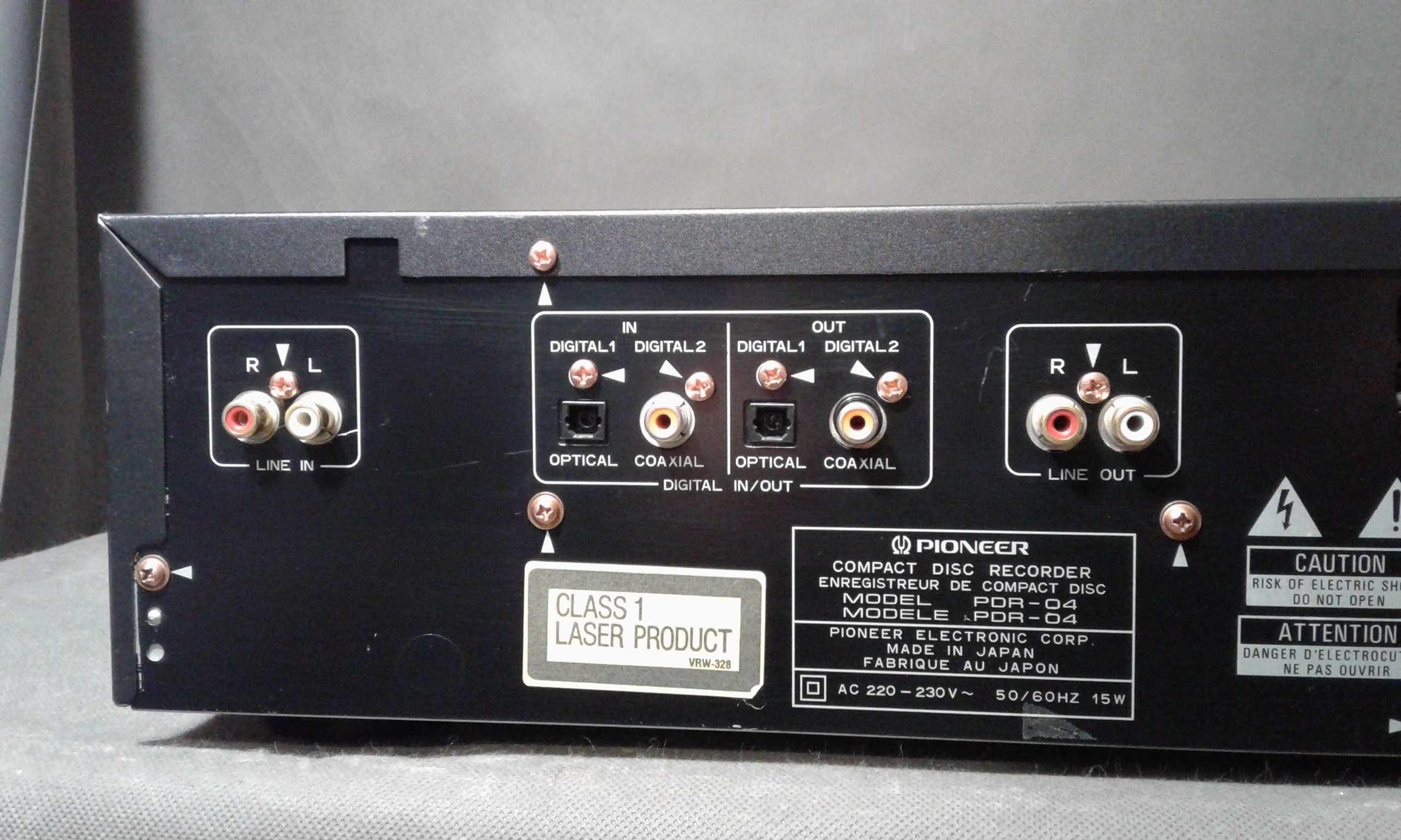 PIONEER PDR-04,pilot,nagrywarka audio cd