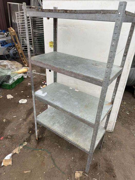 Оцинкованный разборной стеллаж  1800/900/450