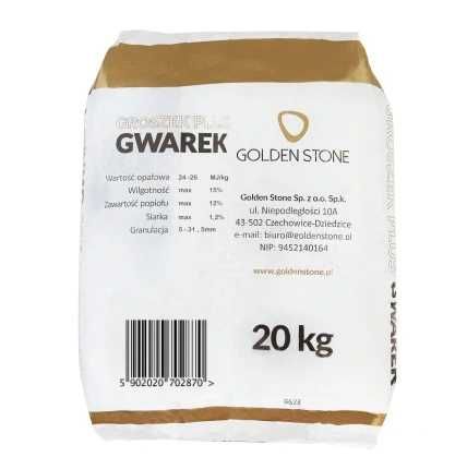 Węgiel workowany Groszek GWAREK KOLUMBIA 26MJ - 20 KG Opał