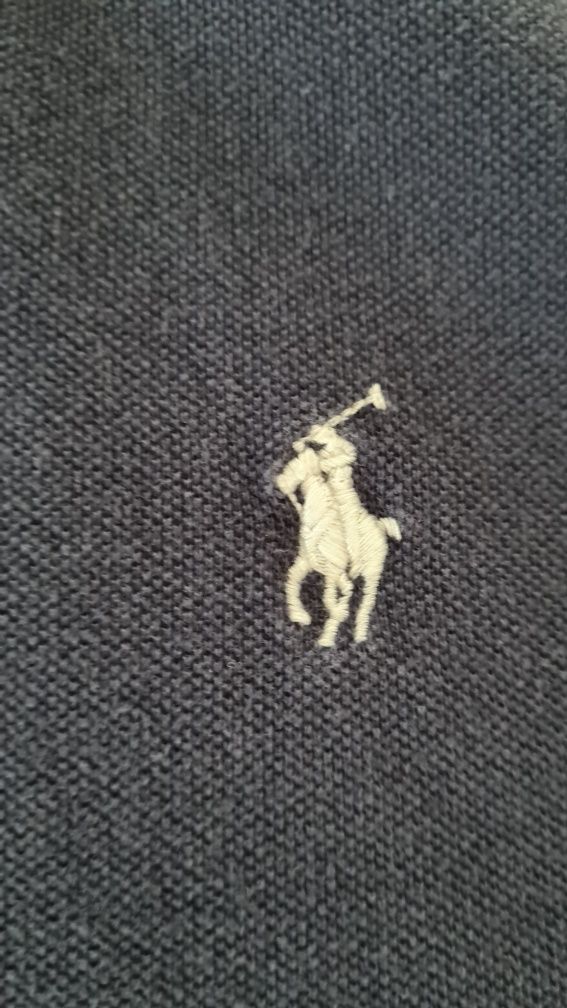 Polówka Koszulka Tee Polo Ralph Lauren. Granatowa. Rozmiar M. Old mone
