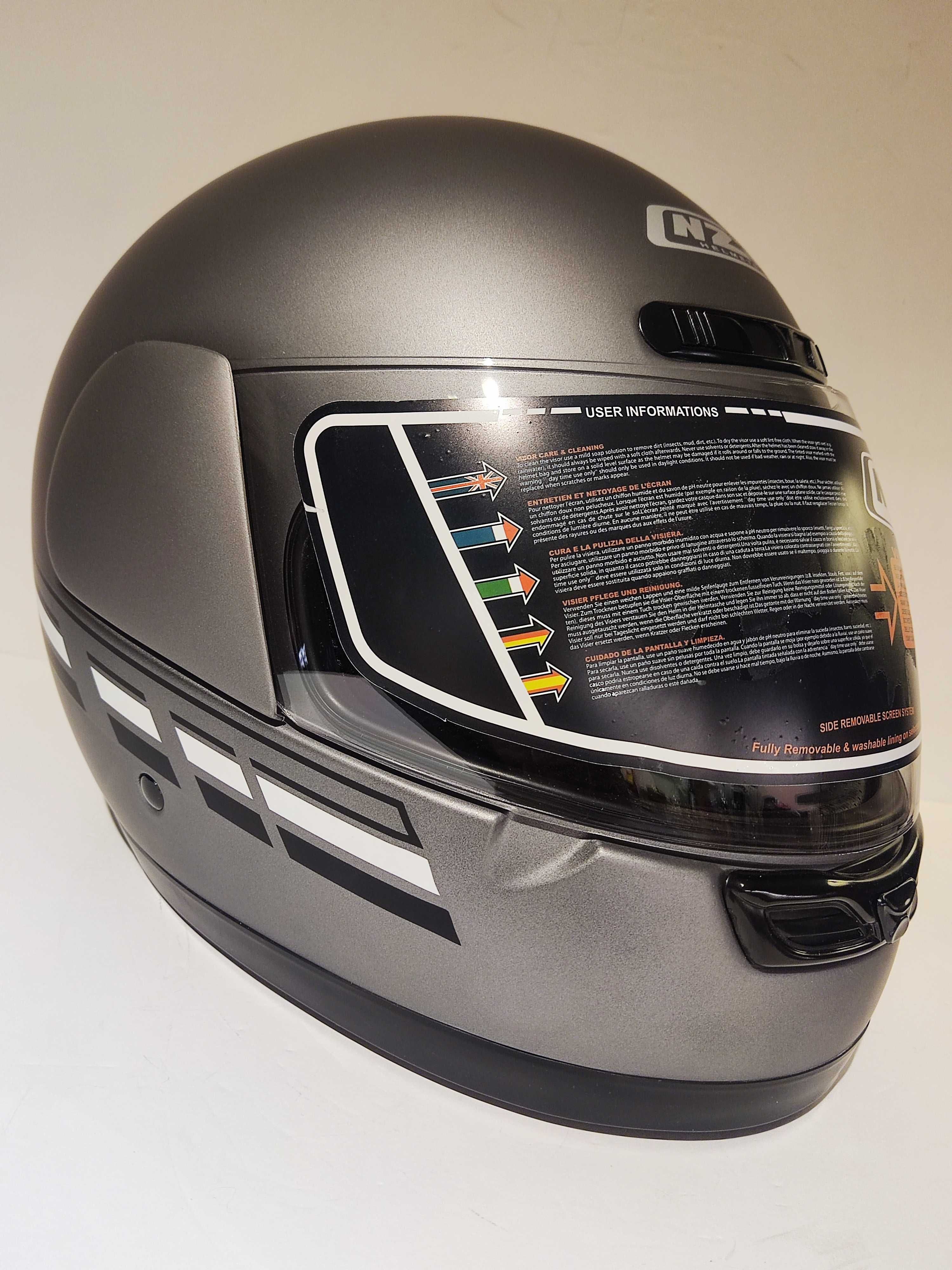 Capacete NZi integral clássico moderno mota scooter novo