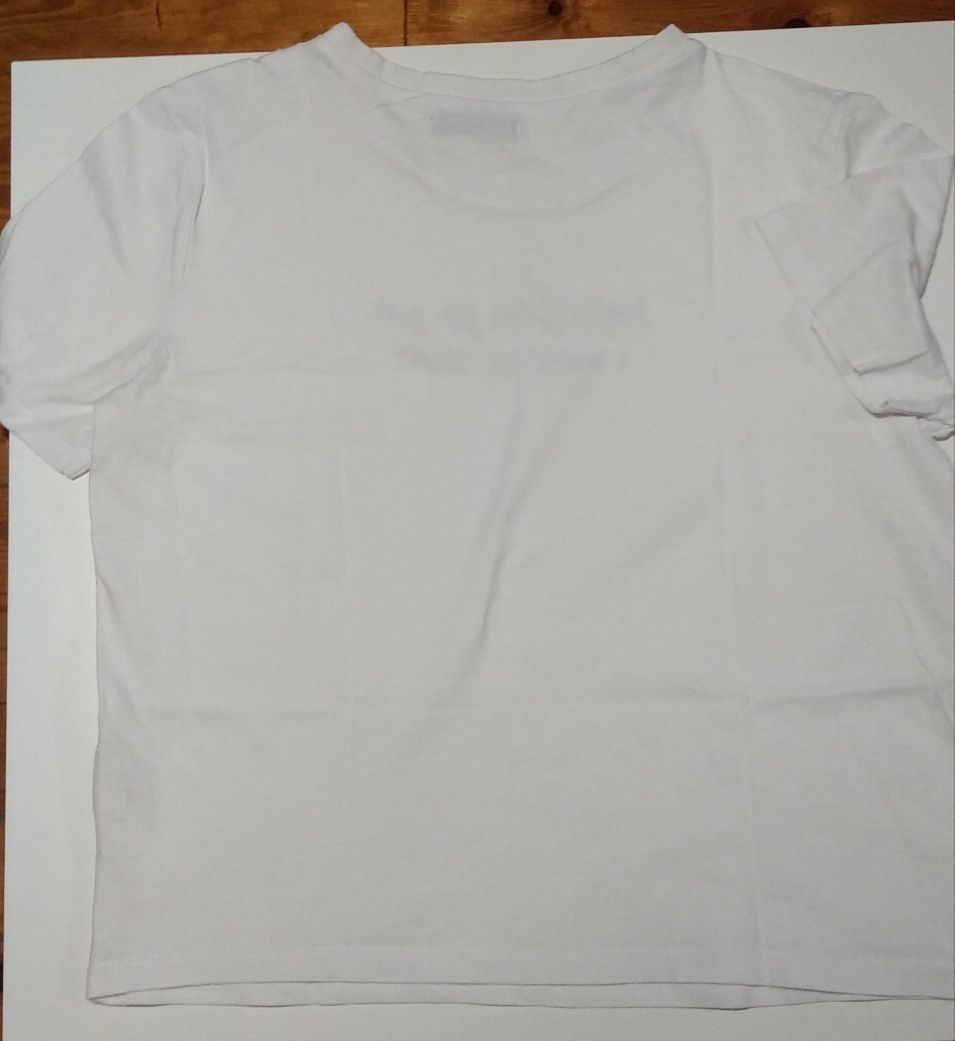 T-shirt biały z napisem