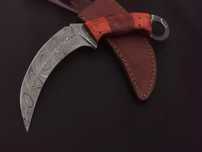 KARAMBIT damast nóż ze stali damasceńskiej wojskowy myśliwski CSGO