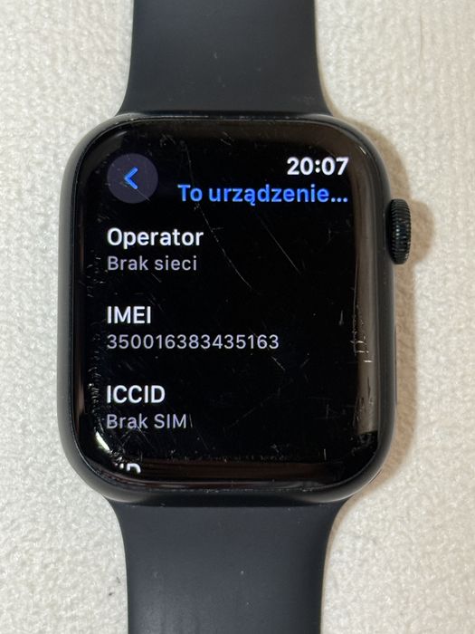 Apple Watch Series 8 45mm GPS+Cellular Midnight , 88% kondycji baterii