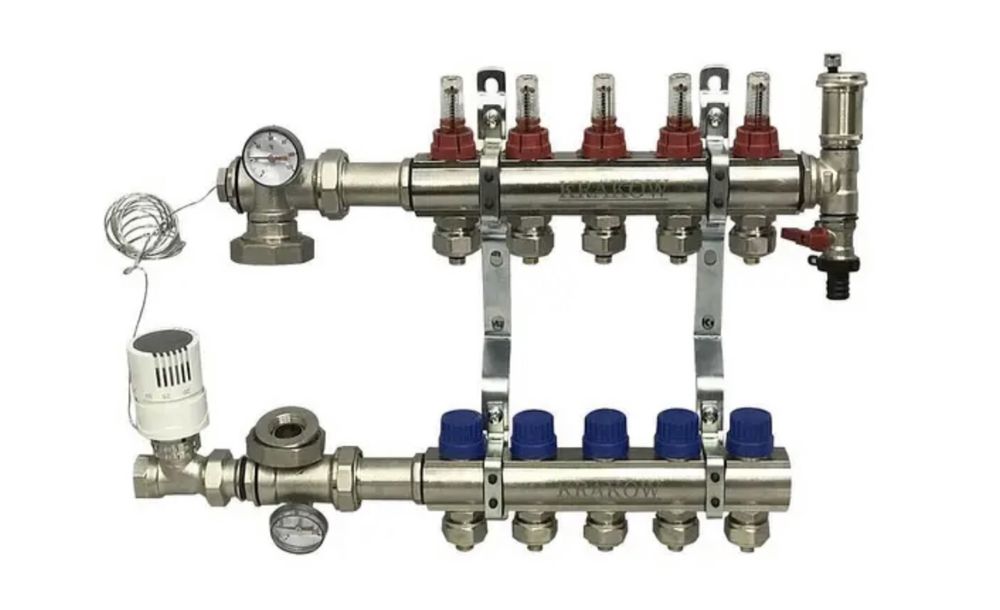 Колектор для теплої підлоги Krakow в сборі на 3 виходи.Польша.Опт.ціни