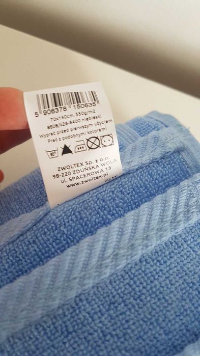 Ręcznik ZWOLTEX nowy 70x140 cm zestaw bawełna egipska