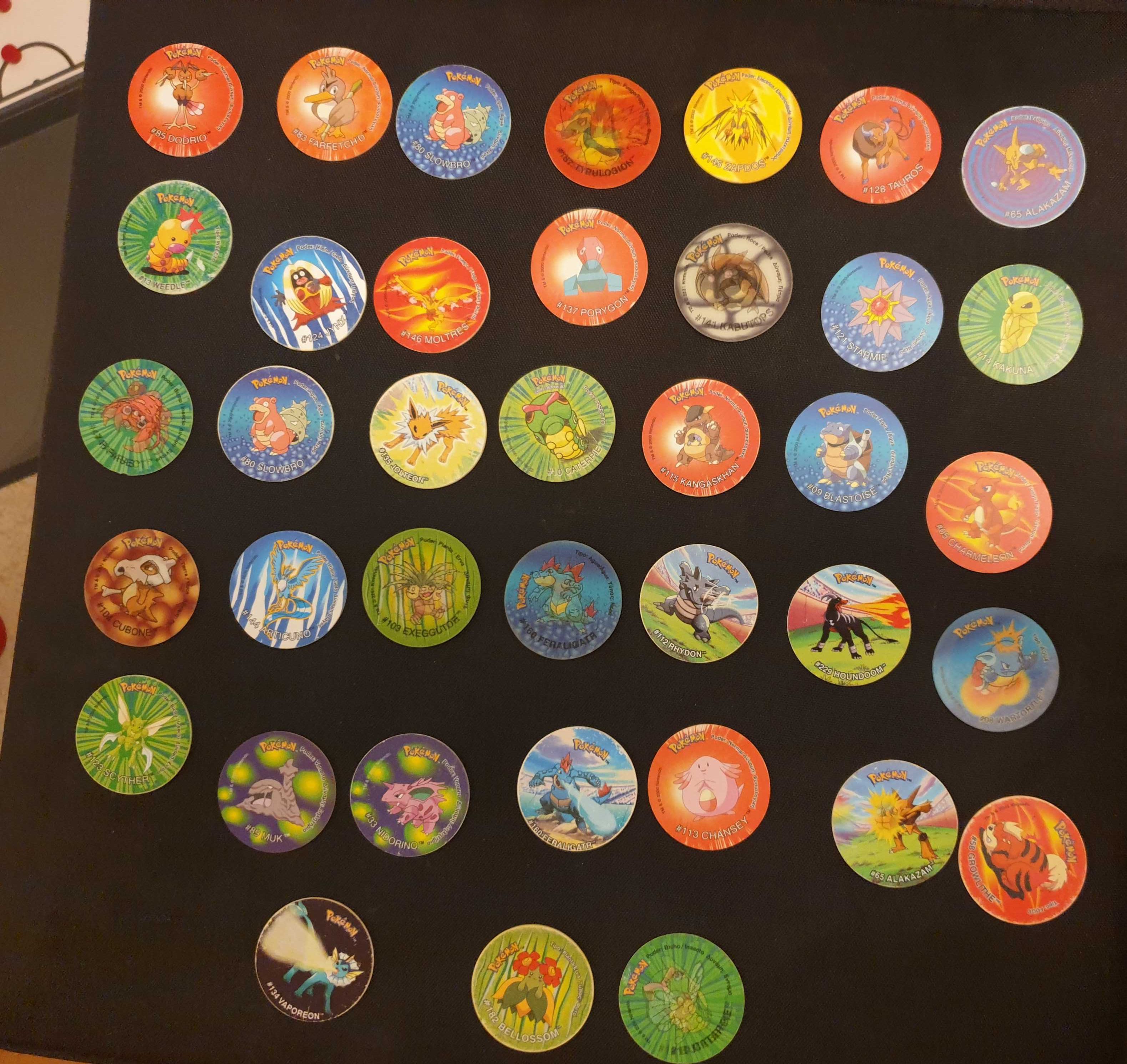 Tazos Pokémon Variados (RAROS)