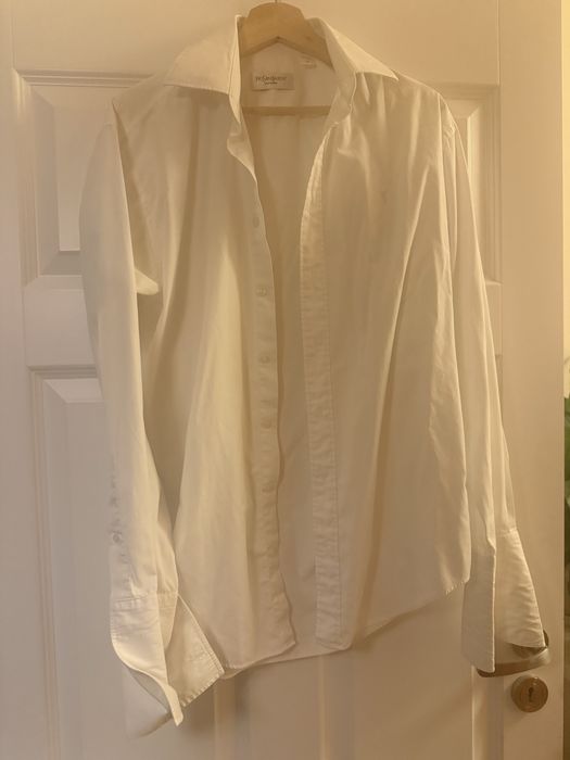 Koszula meska biala kolnierzyk 38 YSL Yves Saint Laurent