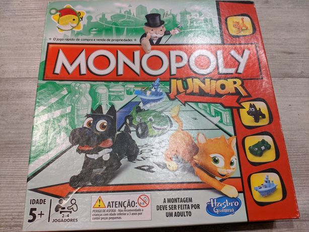 Jogo de tabuleiro Monopoly Júnior/ monopólio júnior