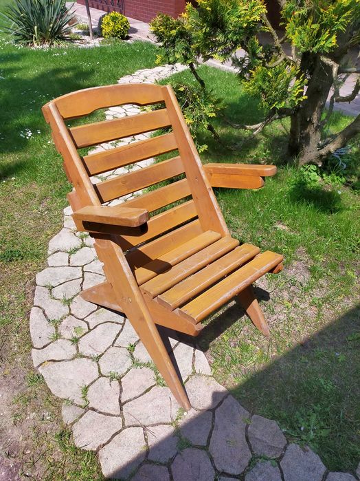 Krzesło drewniane ogrodowe 4 sztuki