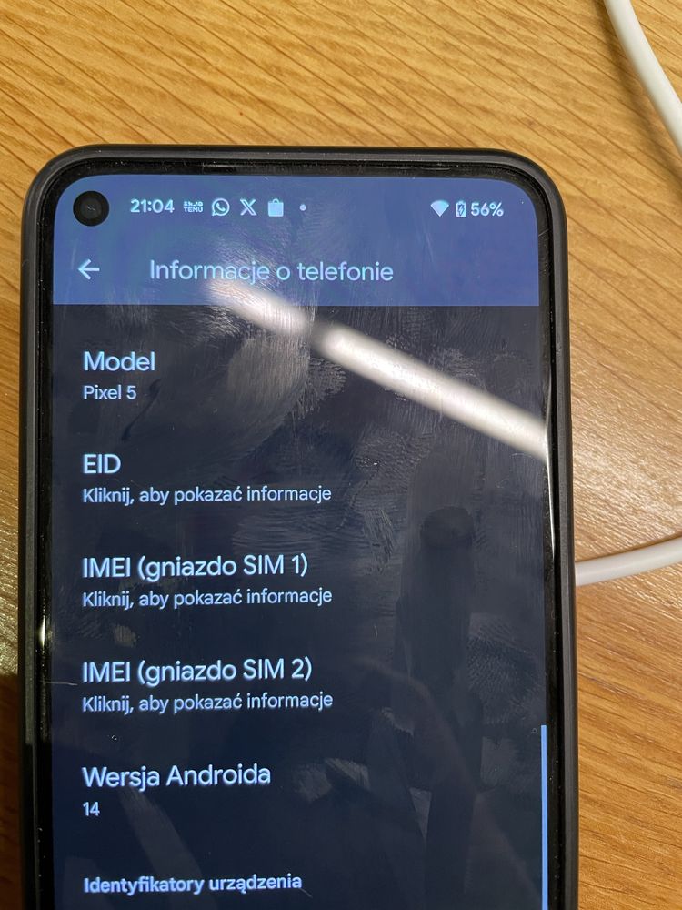 Google pixel 5 Android 14 128GB