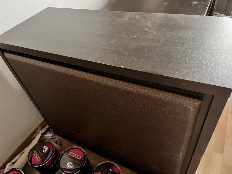 Stylowe biurko + komoda - solidne wykonanie, stylowy design