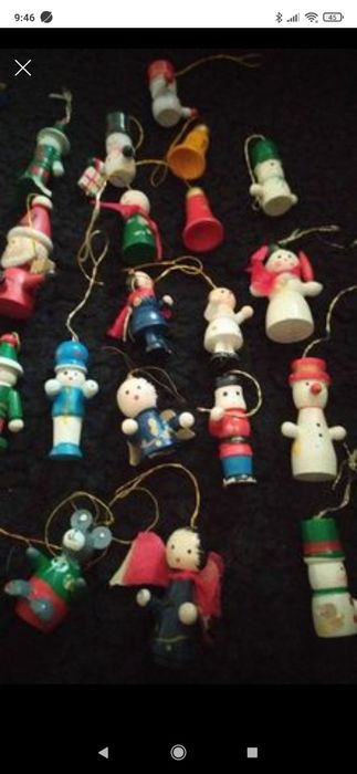 Figuras natal madeira