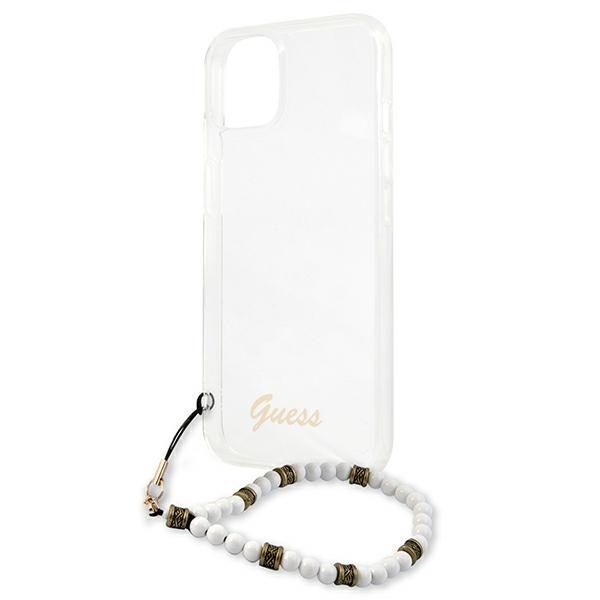 Etui Guess Iphone 13 / 14 / 15 6.1" Transparent White Pearl
