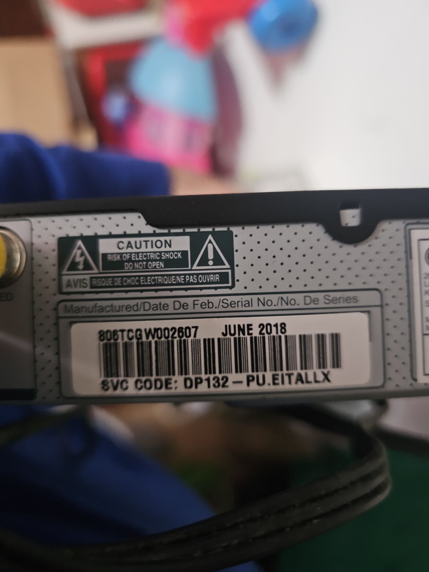 Leitor dvd player LG