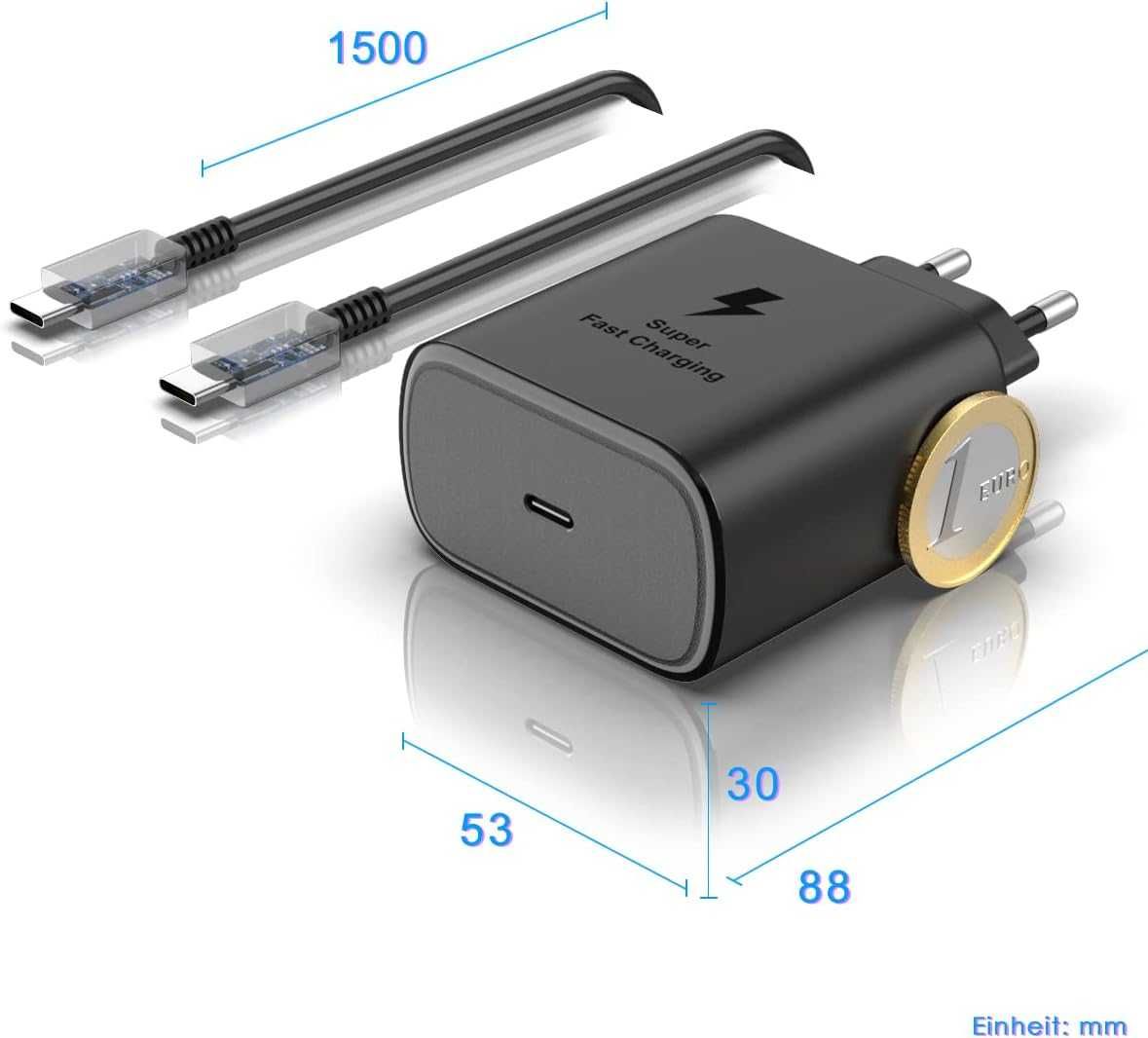 Newding EP-T4510 ładowarka sieciowa USB-C 45W + kabel Samsung Huawei