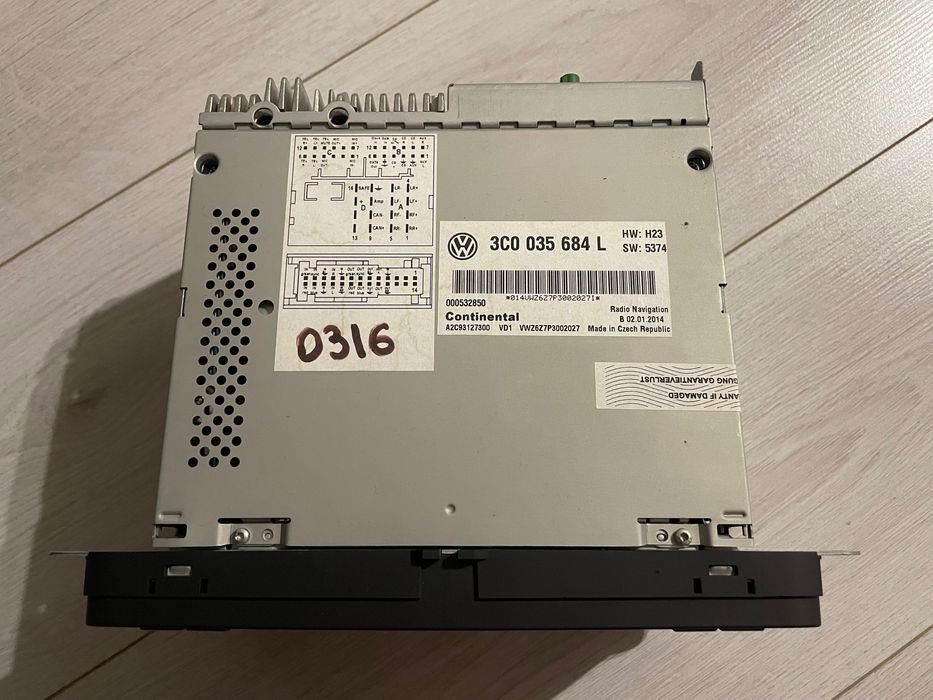 Магнітола VW RNS 510 з кодом Passat B6 B7 CC Golf 6 Jetta Tiguan Caddy