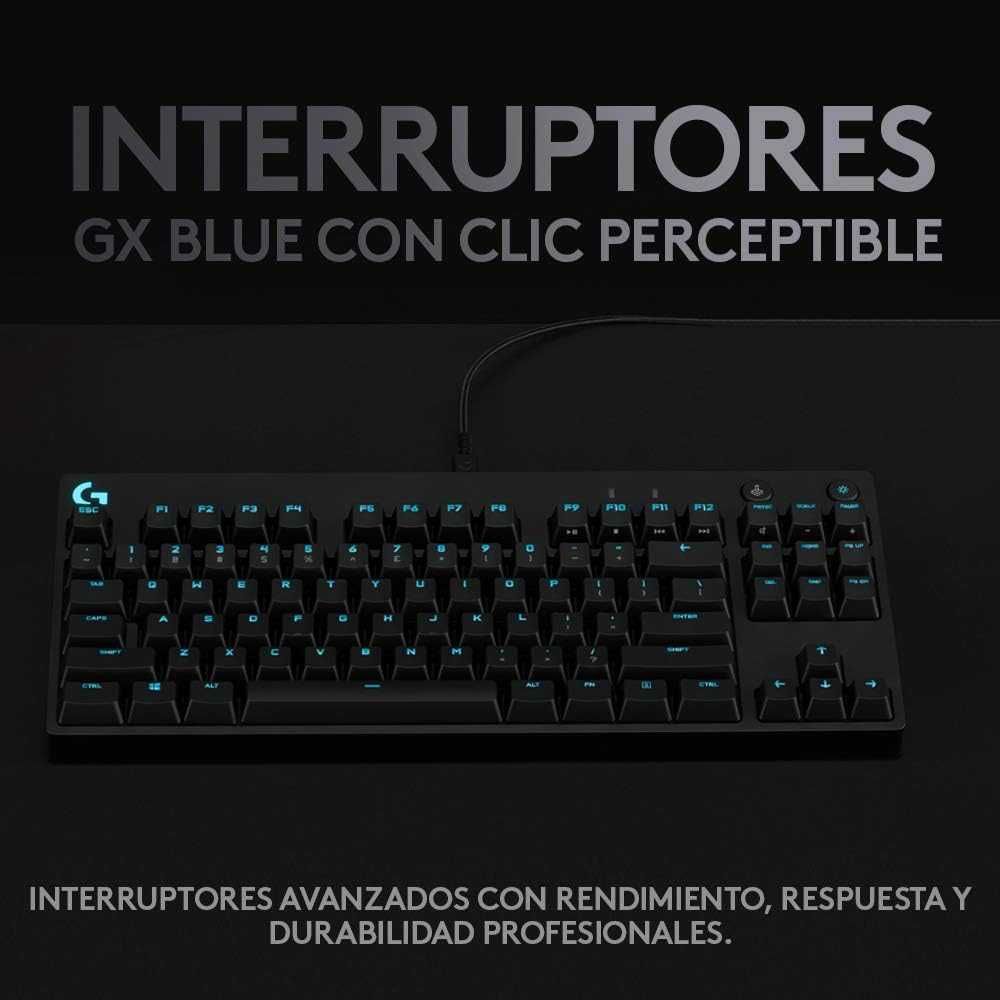 Logitech G PRO Teclado Mecânico TKL Gaming RGB Switch GX Blue