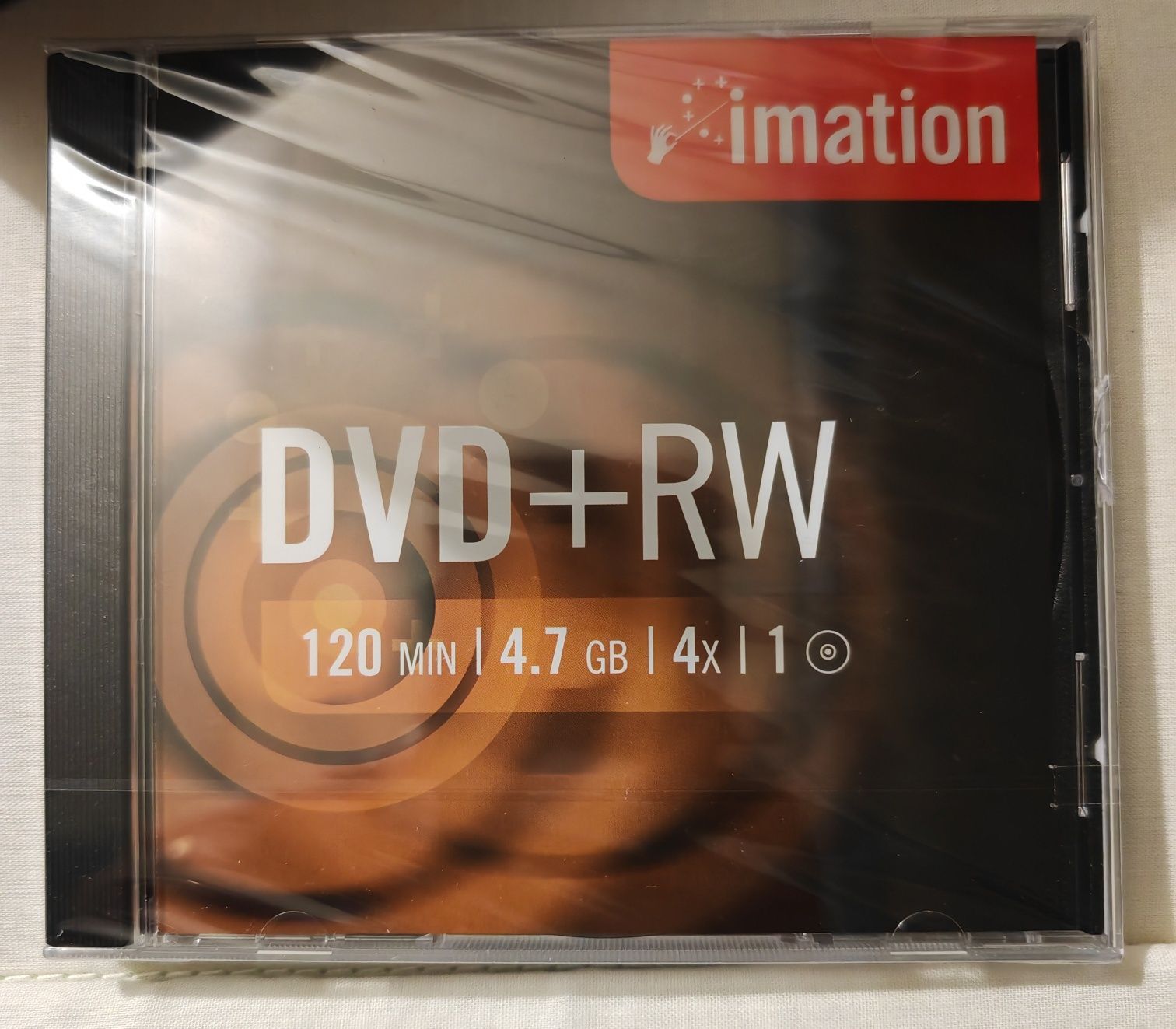 Caixa de DVD+RW /120min/4.7Gb/4x