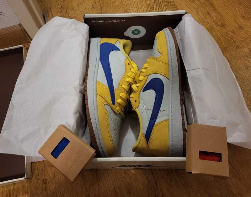 Jordan 1 Retro Low OG SP Travis Scott Canary R.41