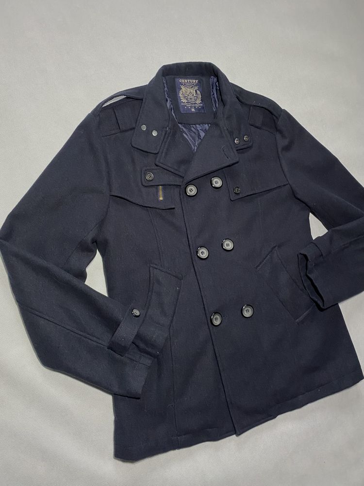 Płaszcz męski elegancki granatowy Century XXL/44