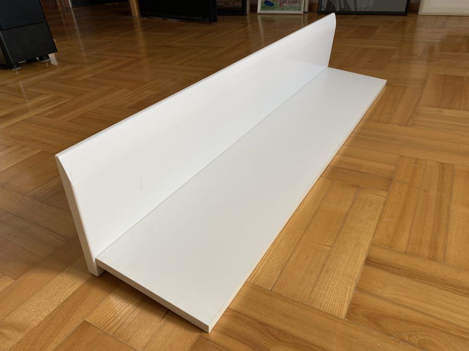 Półka ścienna biała 100 cm