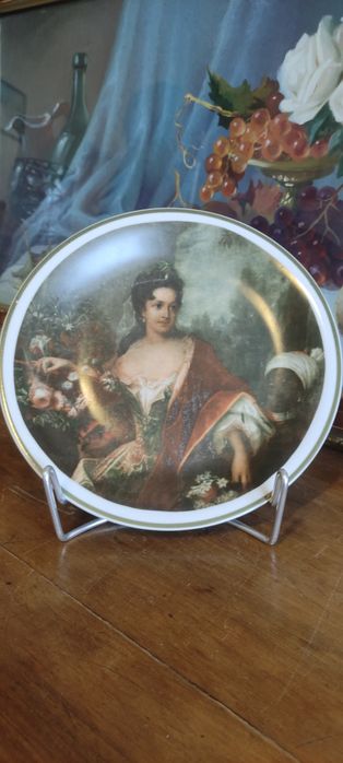 Talerz "Portret Hrabiny Cosel" Malarz dworu Augusta II