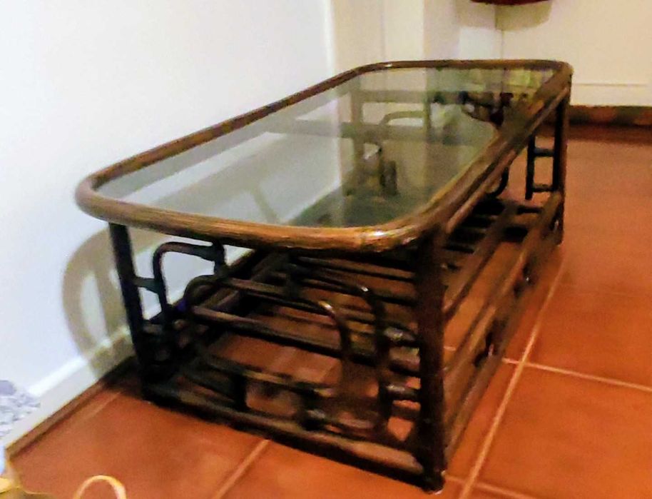 Centro de mesa bambu vintage