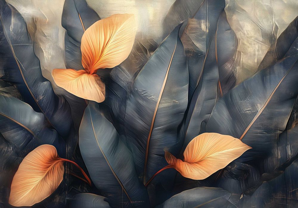 Fototapeta Brązowe Liście Jesień Ciemne Natura 3D Twój Rozmiar + KLEJ