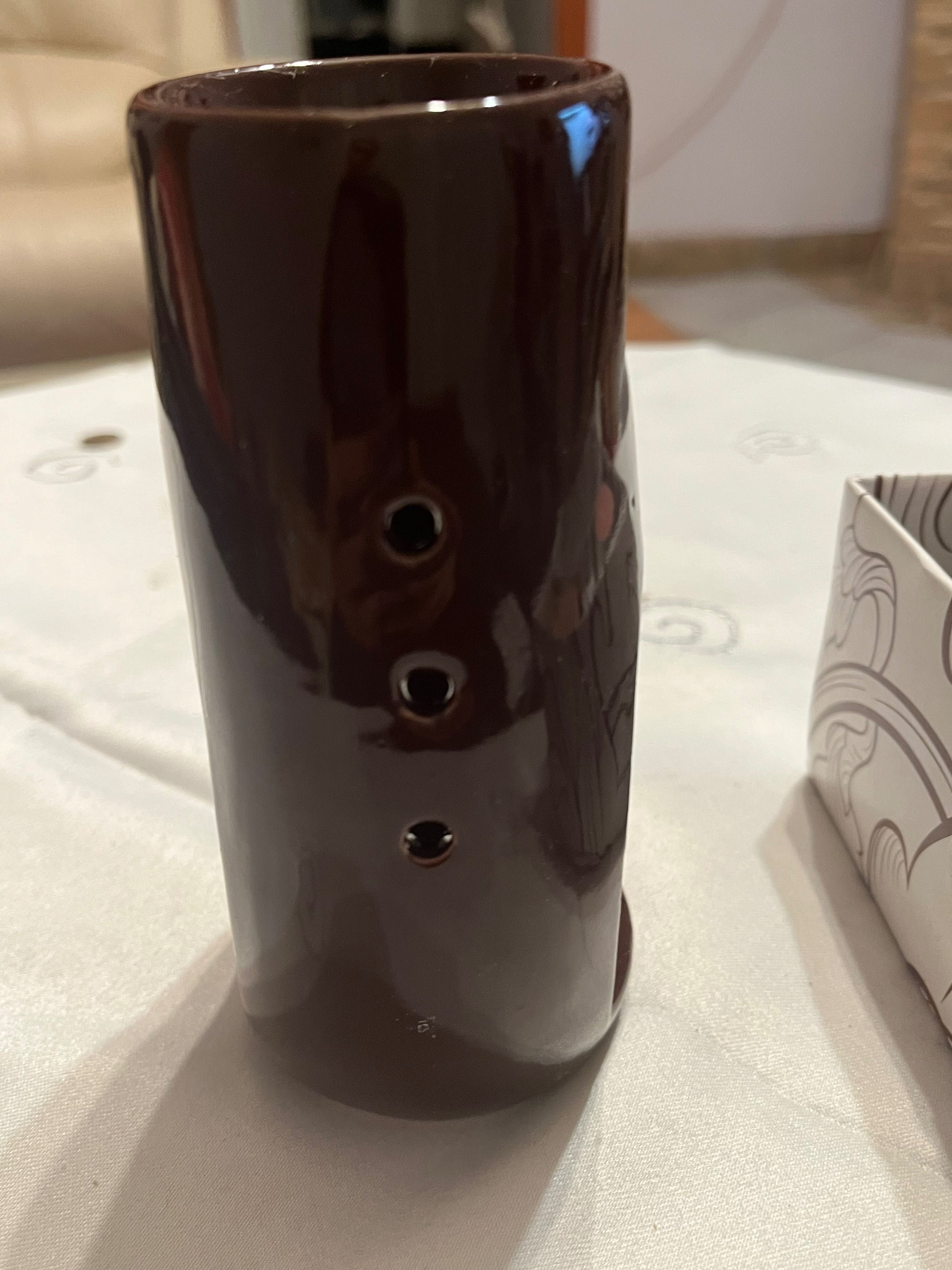 Kominek zapachowy podgrzewacz do aromaterapii brązowy