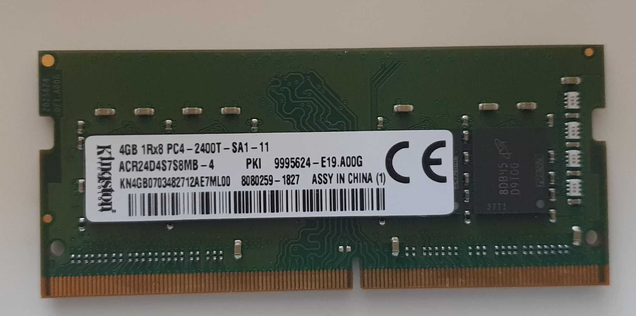 Pamięć Ram DDR4 4GB SODIMM PC4-2400T Kingston