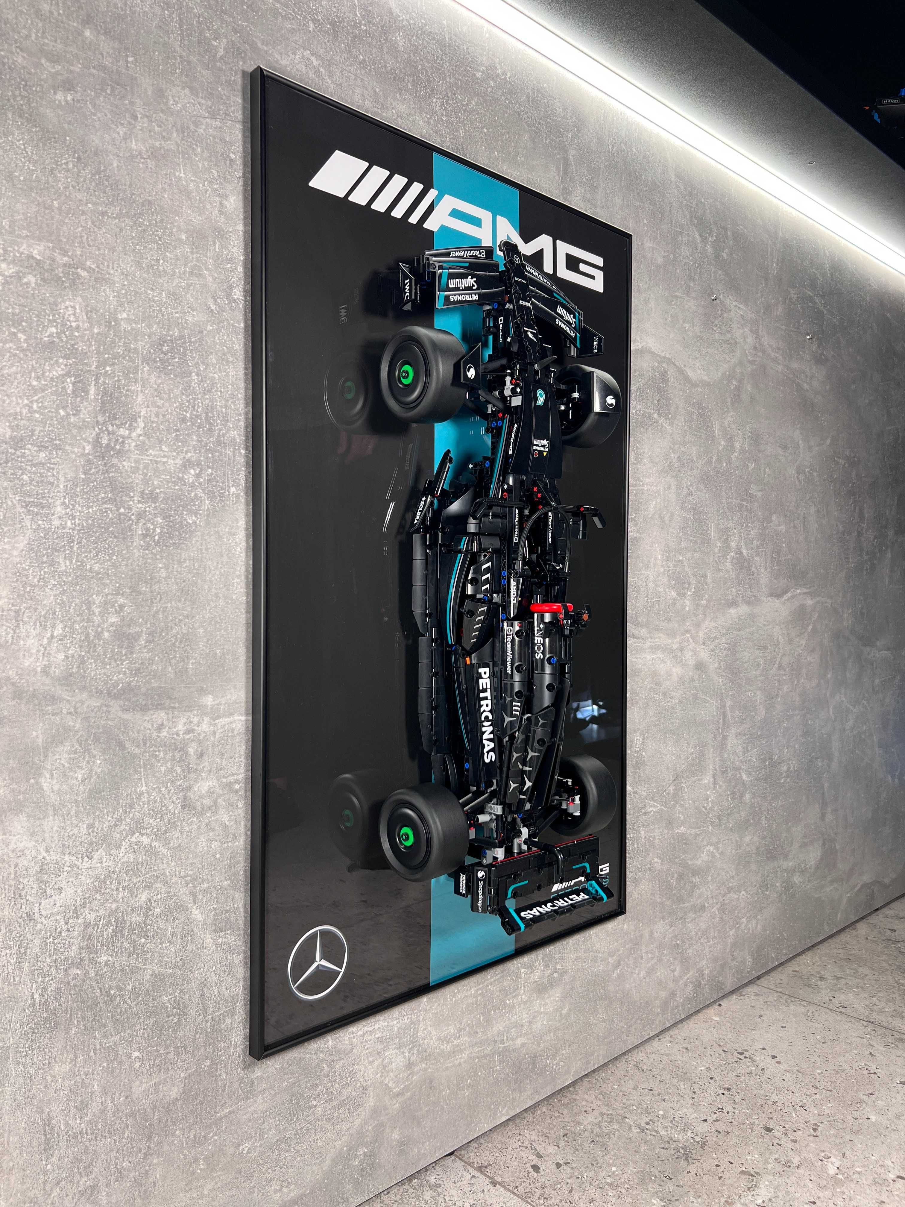 Арт Тримач Рамка 80x50 для Лего Ф1 LEGO Technic Mercedes F1 W14 42171