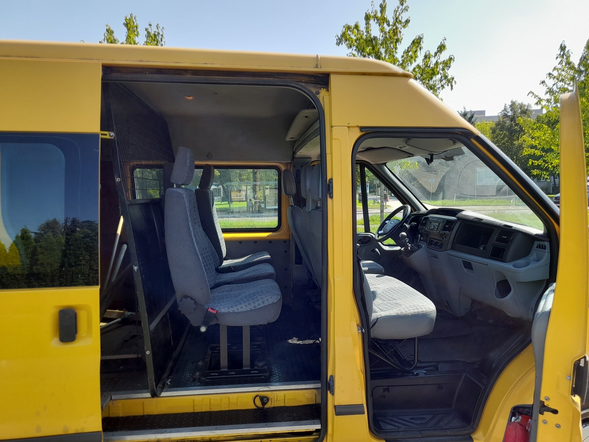 Ford Transit 2.4TDCI, 6 Osób,Sprawna KLIMA, Stan BDB ,Brygadówka