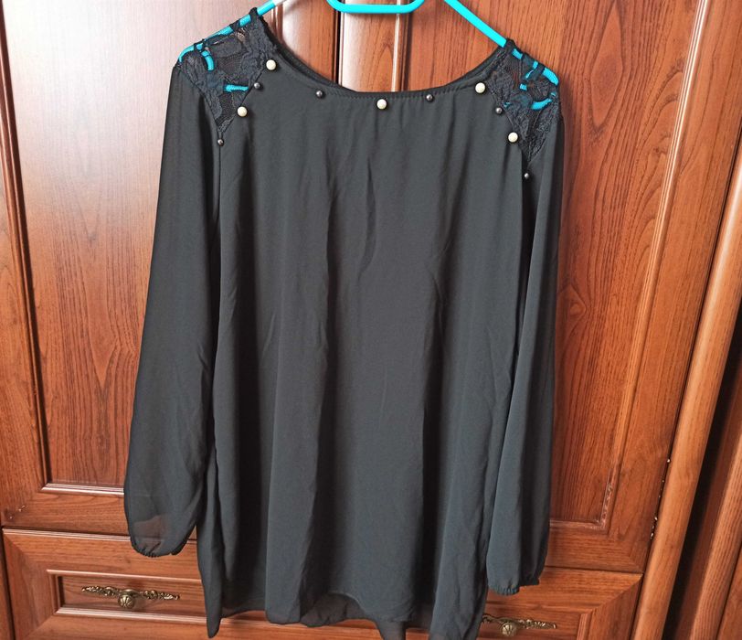 Śliczna ,elegancka szyfonowa bluzka rozm.44/46/XXXL