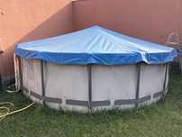 Piscina Desmontavel Bestway 4,57x4,57 com filtro areia de vidro