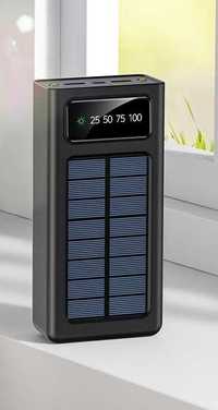 Power Bank Solar de 20000mAh Com Lanterna