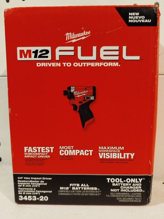 Milwaukee M12 Fuel 3453-20 шуруповерт гайковерт Оригінал США