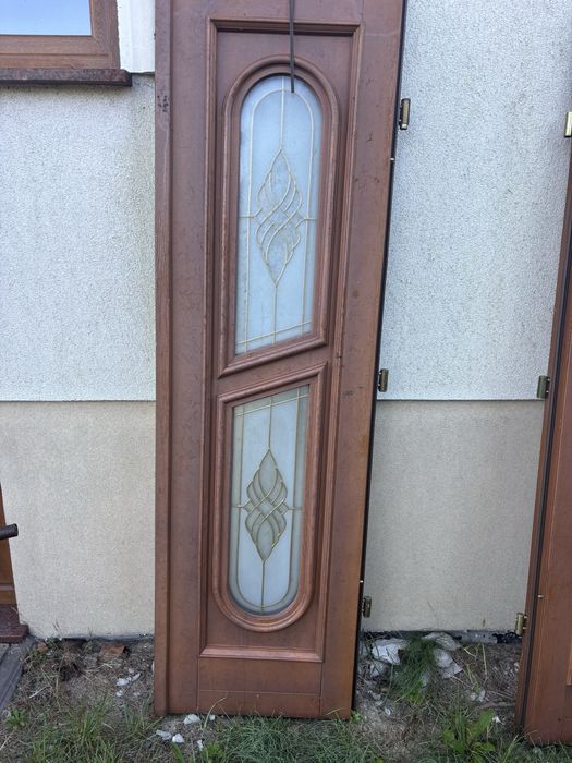 Drzwi zewnętrzne dwu skrzydłowe piękne