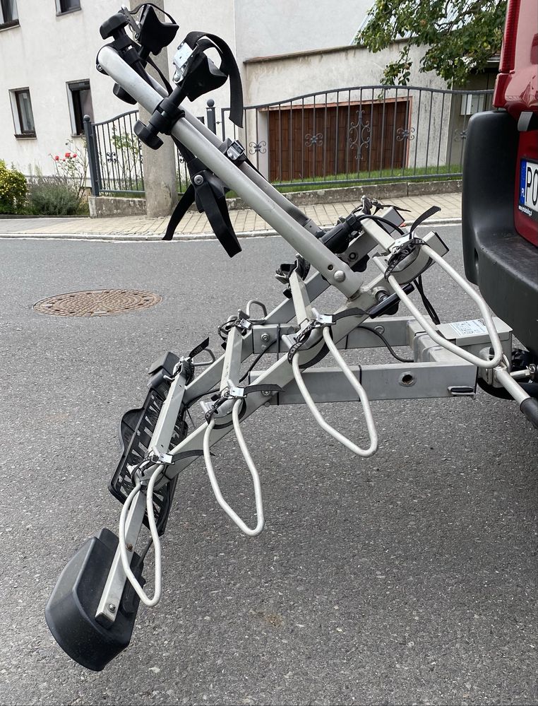 Eufab bagażnik rowerowy na hak dla 4 rowerów elektryków