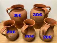 Bilhas ou vasilhas em barro tradicional