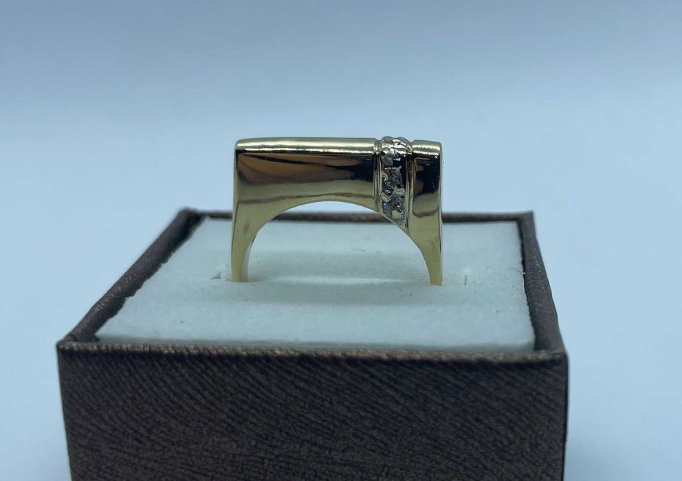 Złoty pierścionek z cyrkoniami 4,52 p585 r13 /ST złoto