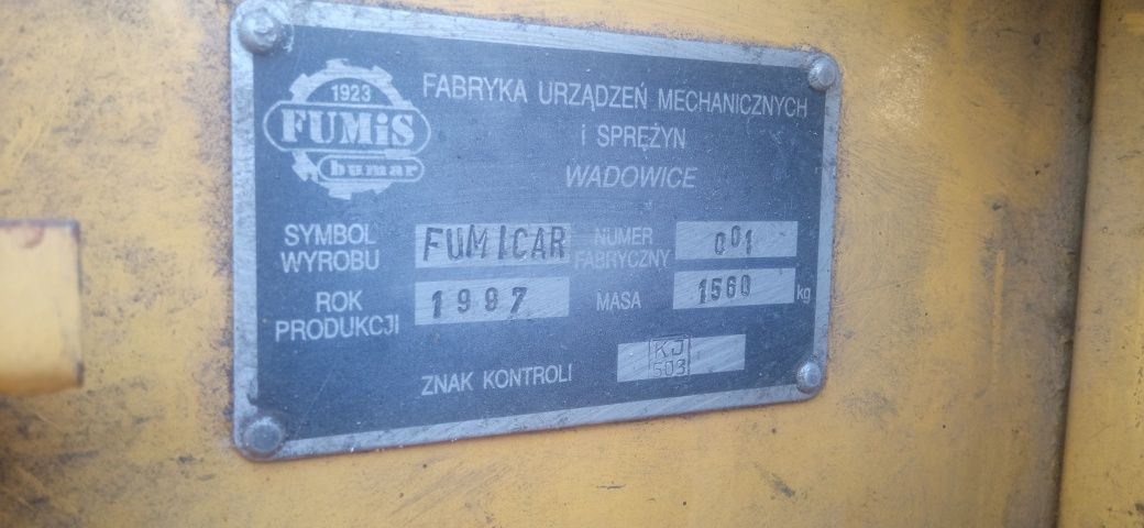 Pojazd komunalny wolnobieżny Fumis Bumar Fumicar ZMB-NK2 pług szczotka