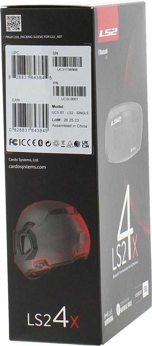 NOWY INTERKOM Motocykl CARDO LS2 4X Zestaw Słuchawka  BLUETOOTH 1200m