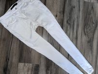 Białe jeansy spodnie skinny NEXT r.40 stretch